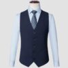 navy blue vest