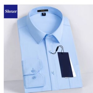 long blue shirt